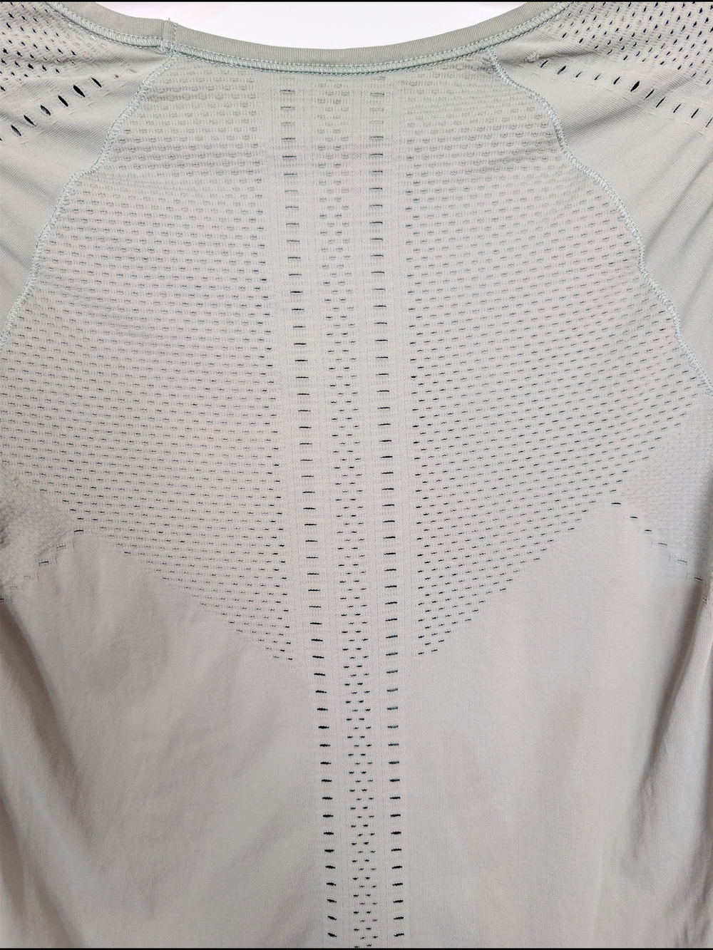 Athleta Foothill Seamless Tee Women's Short Sleeve Performance Workout Top Green - Picture 7 of 7